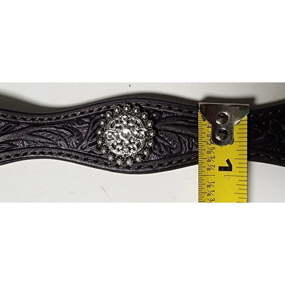 Ariat Scalloped Bling Concho Girls Belt Size 22